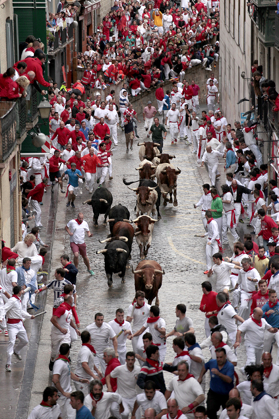 Bull Running Sanfermines Pamplona 2022